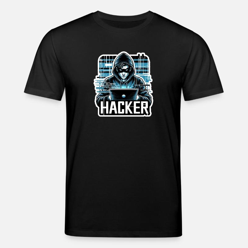 Hacker - Illustration - Stanley/Stella Unisex Bio-T-Shirt CREATOR  - Schwarz