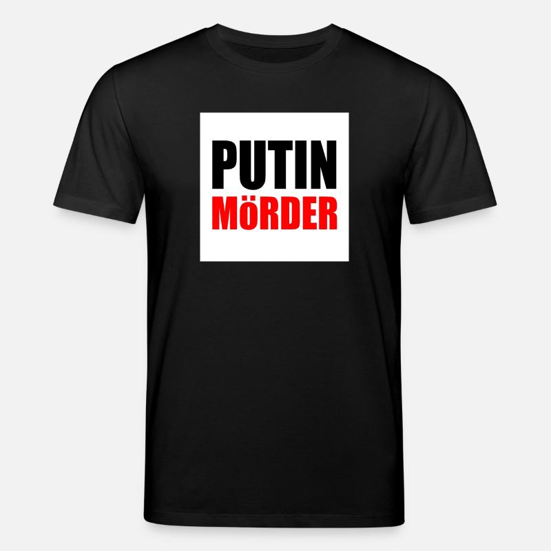 Putin mörder - Stanley/Stella Unisex Bio-T-Shirt CREATOR  - Schwarz