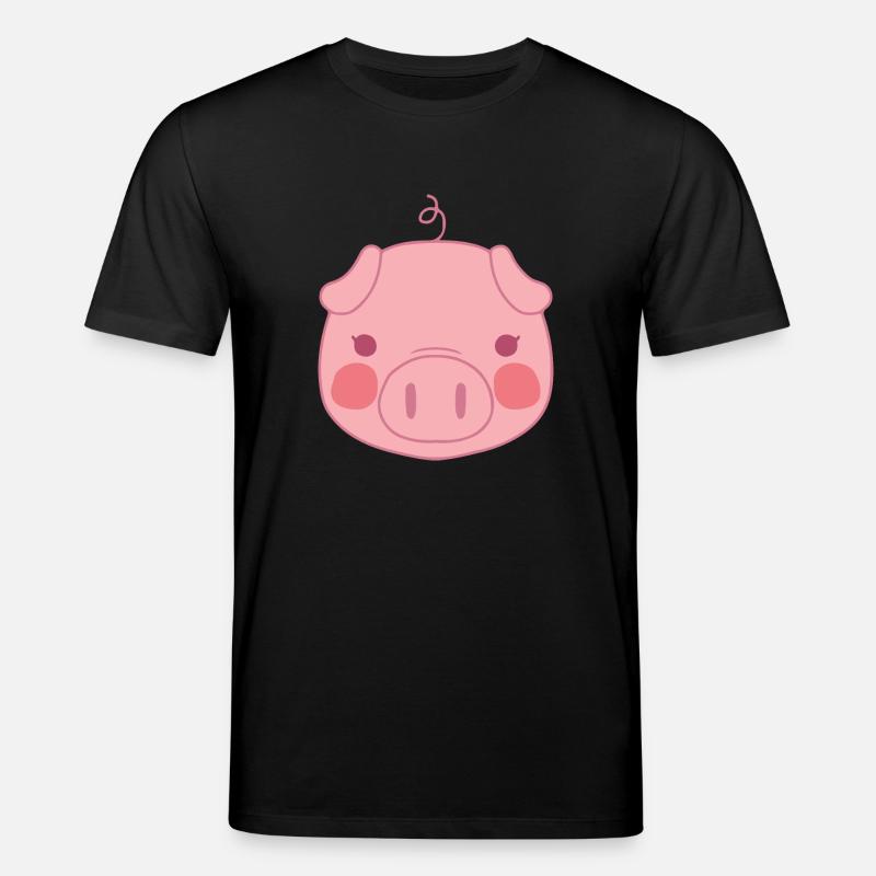 Schwein - Stanley/Stella Unisex Bio-T-Shirt CREATOR  - Schwarz