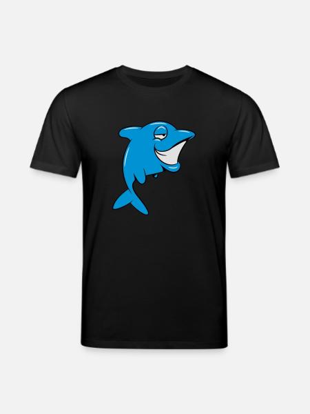 Delfin witty - Stanley/Stella CREATOR Unisex Organic T-Shirt - black