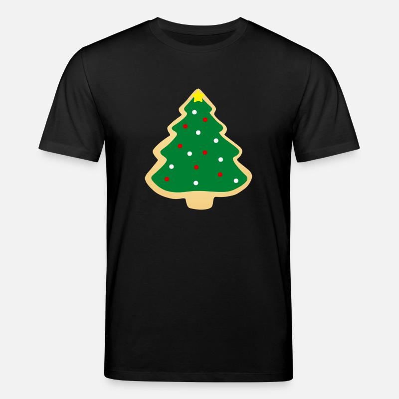 Weihnachtsbaum-Plätzchen - Stanley/Stella Unisex Bio-T-Shirt CREATOR  - Schwarz