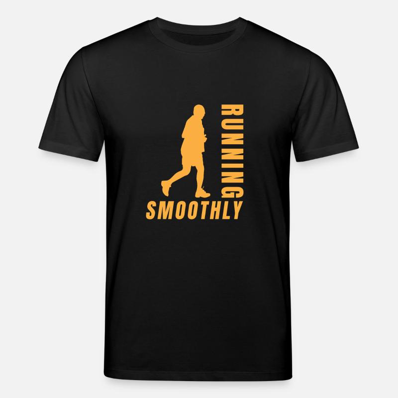 Running Running Smoothly Marathon Runner - Stanley/Stella Unisex Bio-T-Shirt CREATOR  - Schwarz