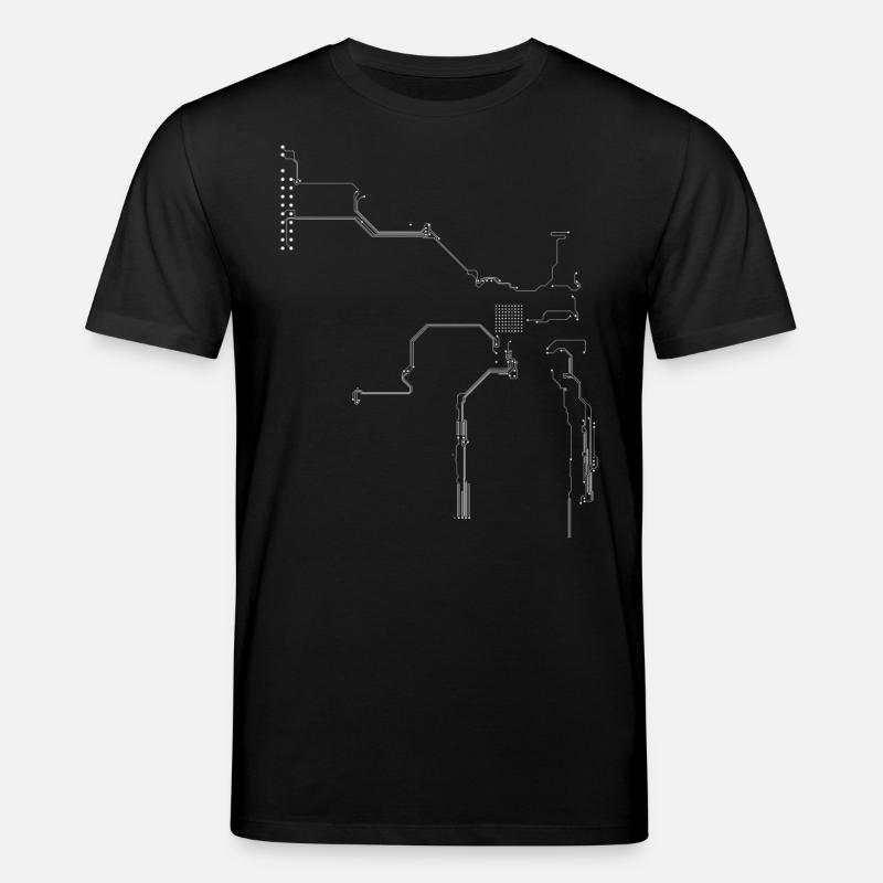 Interconnexions en blanc - T-shirt bio CREATOR Stanley/Stella Unisexe - noir
