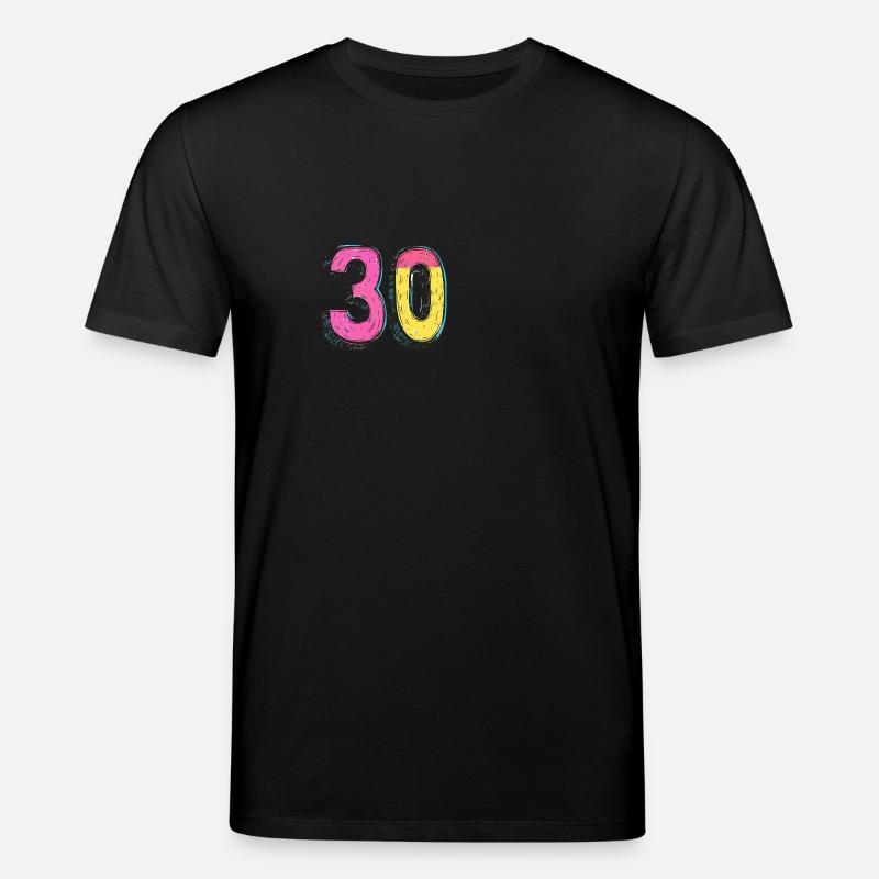 30 Number Comic - Stanley/Stella CREATOR Unisex Organic T-Shirt - black