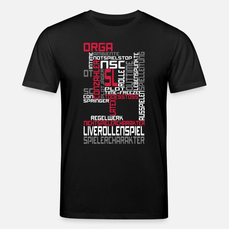 Textwolke LARP - Stanley/Stella Unisex Bio-T-Shirt CREATOR  - Schwarz
