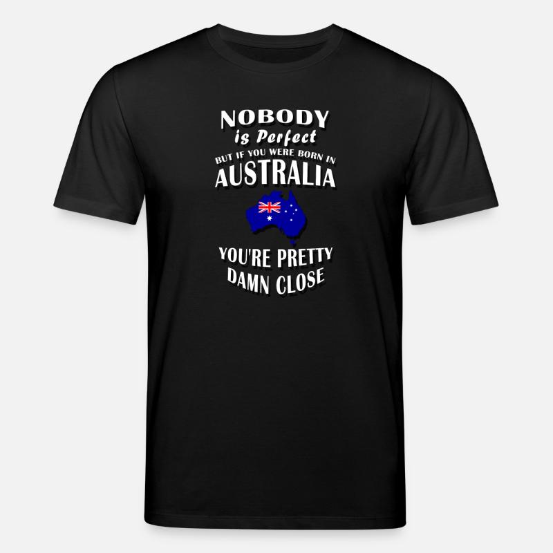 BORN IN AUSTRALIA / Australien / Commonwealth - Stanley/Stella Unisex Bio-T-Shirt CREATOR  - Schwarz