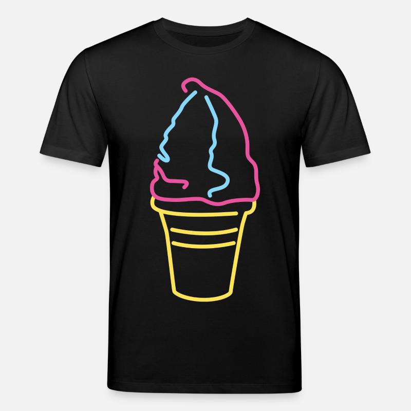 Buntes Softeis - Stanley/Stella Unisex Bio-T-Shirt CREATOR  - Schwarz