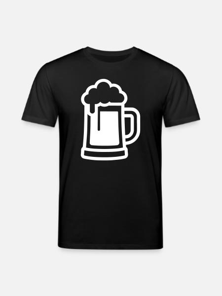 Bierglas Symbol Bier - Stanley/Stella Unisex Bio-T-Shirt CREATOR  - Schwarz