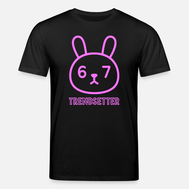 Neon Bunny 67: Trendsetter - Stanley/Stella CREATOR Unisex Organic T-Shirt - black