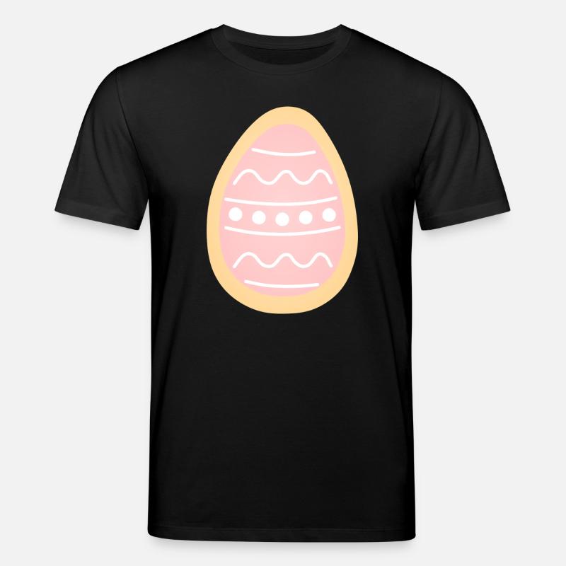 Pastel Easter Egg Cookie - Stanley/Stella CREATOR Unisex Organic T-Shirt - black
