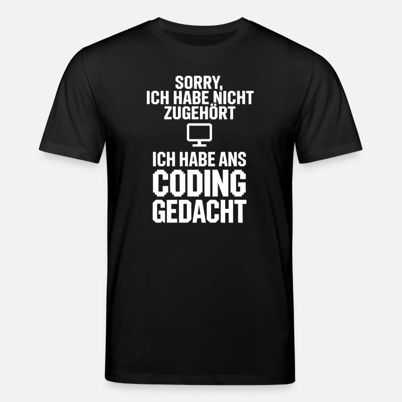 Entschuldigung Coding Kopf - Stanley/Stella Unisex Bio-T-Shirt CREATOR  - Schwarz