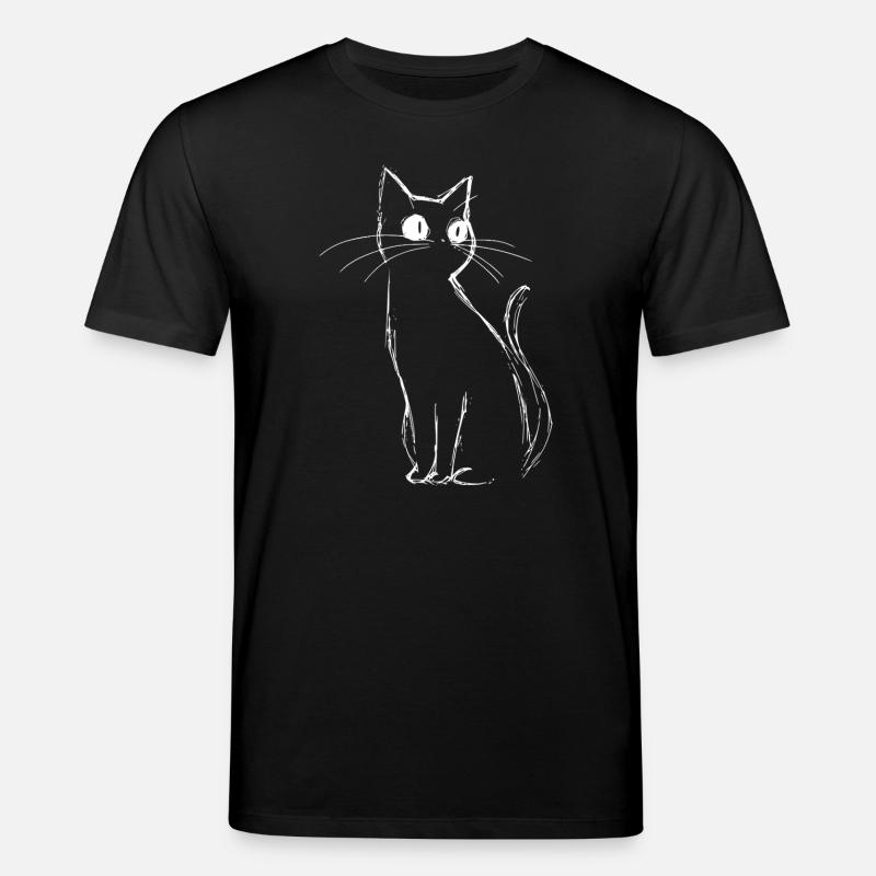 Croquis de chat - T-shirt bio CREATOR Stanley/Stella Unisexe - noir