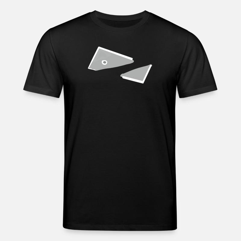 Abstract Fish Monochrome Triangles - Stanley/Stella CREATOR Unisex Organic T-Shirt - black