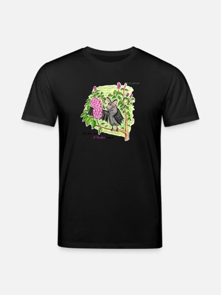 Lilac mouse - Stanley/Stella CREATOR Unisex Organic T-Shirt - black