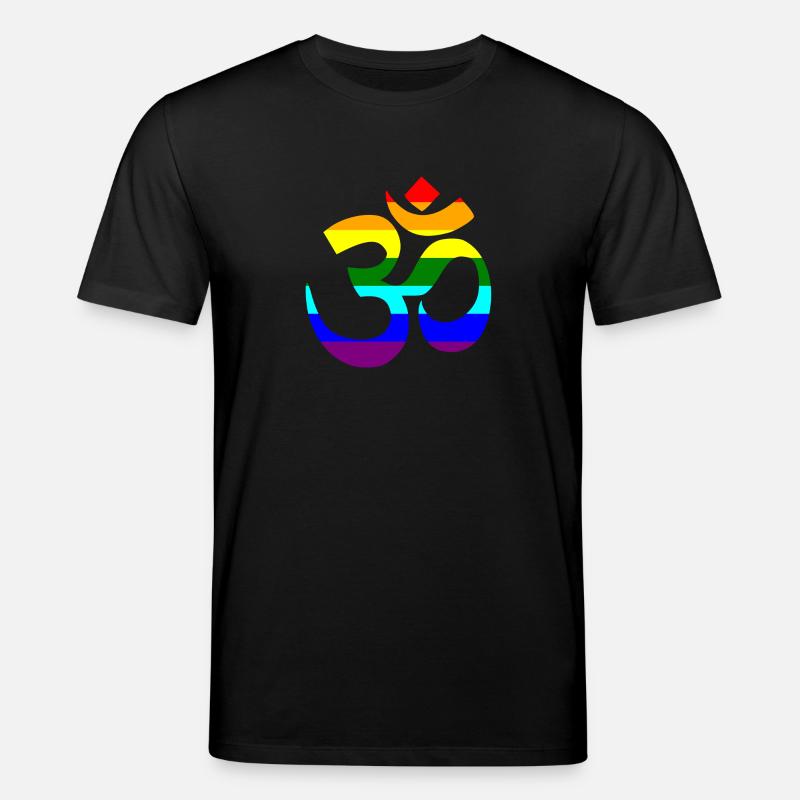 signe arc-en-Om - T-shirt bio CREATOR Stanley/Stella Unisexe - noir