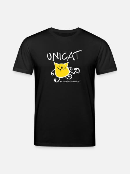 Katze als Unicat (b) - Stanley/Stella Unisex Bio-T-Shirt CREATOR - Schwarz