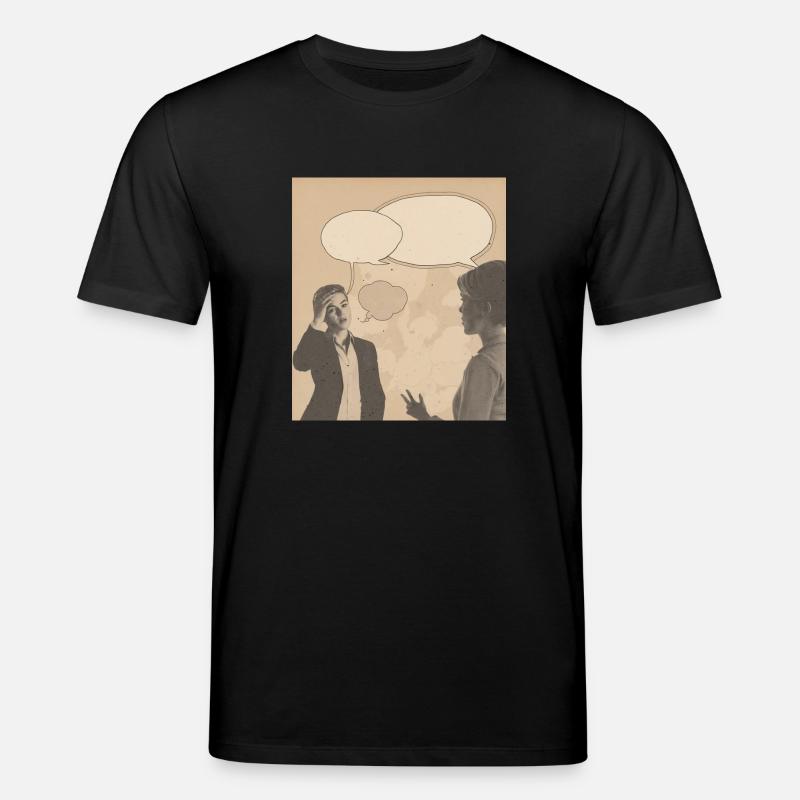 Retro-Konversation - Stanley/Stella Unisex Bio-T-Shirt CREATOR  - Schwarz