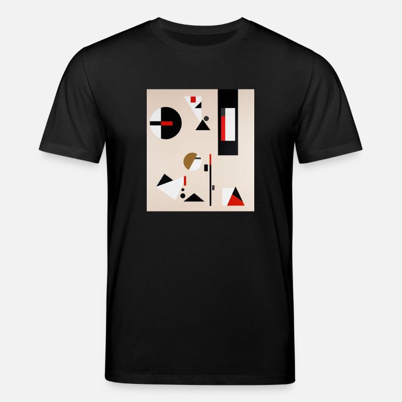 Abstrakte geometrische Komposition - Stanley/Stella Unisex Bio-T-Shirt CREATOR  - Schwarz