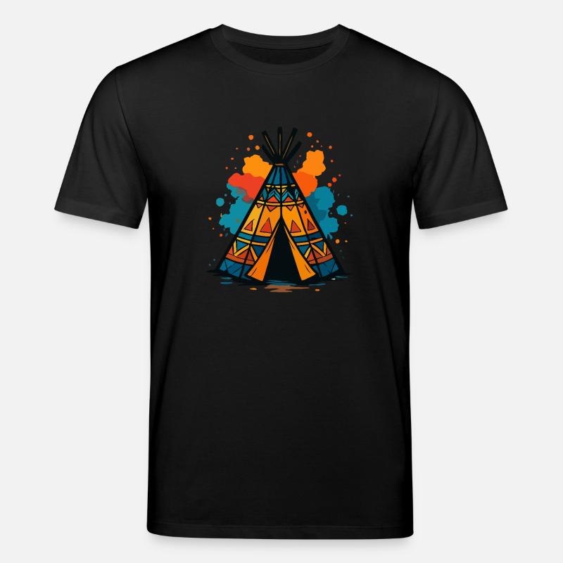 Tribal Teepee Splash - Stanley/Stella Unisex Bio-T-Shirt CREATOR  - Schwarz