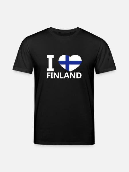 I Love Finland - Stanley/Stella CREATOR Unisex Organic T-Shirt - black