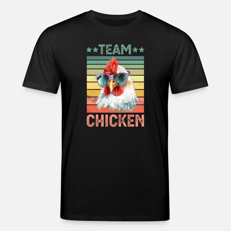 Huhn Hühner - Stanley/Stella Unisex Bio-T-Shirt CREATOR  - Schwarz