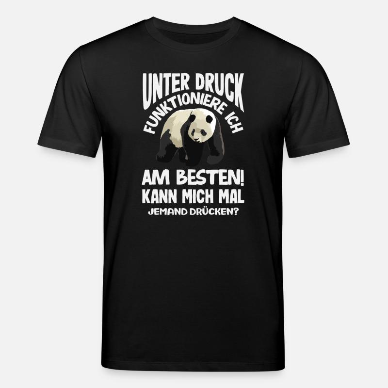 I function best under pressure - Stanley/Stella CREATOR Unisex Organic T-Shirt - black