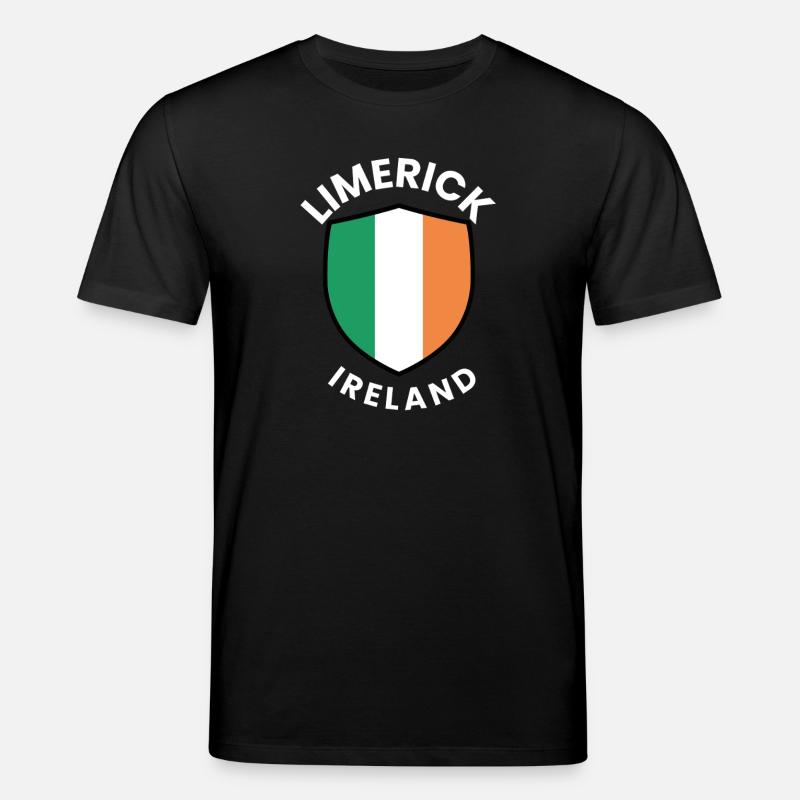 Drapeau irlandais de Limerick - T-shirt bio CREATOR Stanley/Stella Unisexe - noir
