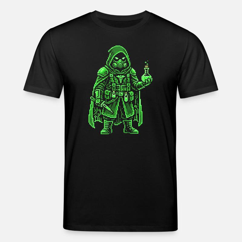 Punk Apotheker Pixel Art Retro Hacker - Stanley/Stella Unisex Bio-T-Shirt CREATOR - Schwarz