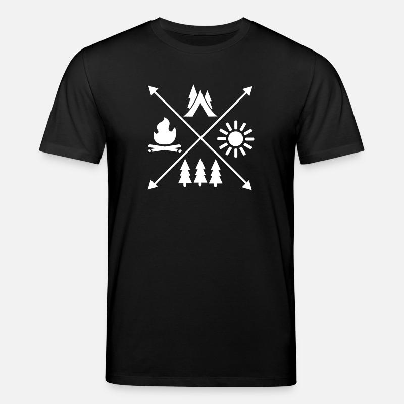 Camping - Stanley/Stella Unisex Bio-T-Shirt CREATOR  - Schwarz