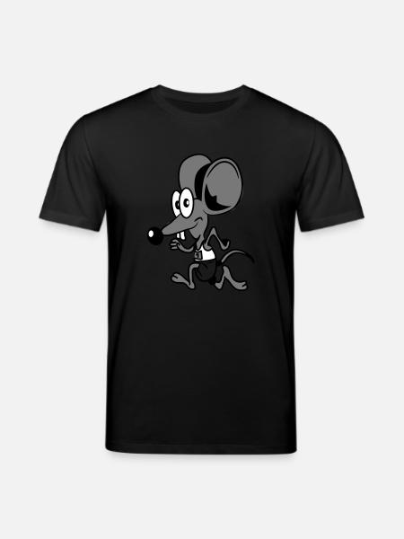 mouse run marathon - Stanley/Stella CREATOR Unisex Organic T-Shirt - black