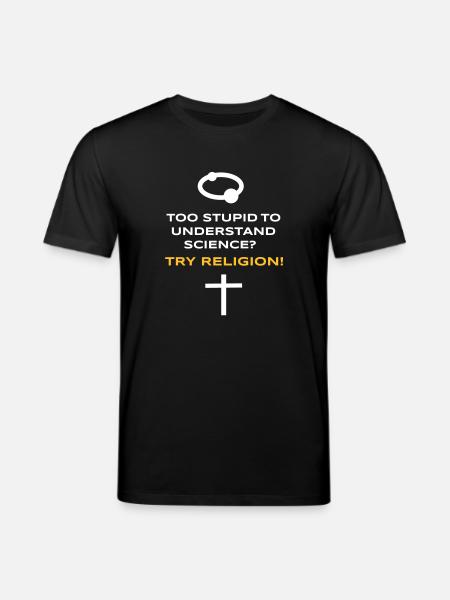 Science vs. Religion - Stanley/Stella Unisex Bio-T-Shirt CREATOR - Schwarz