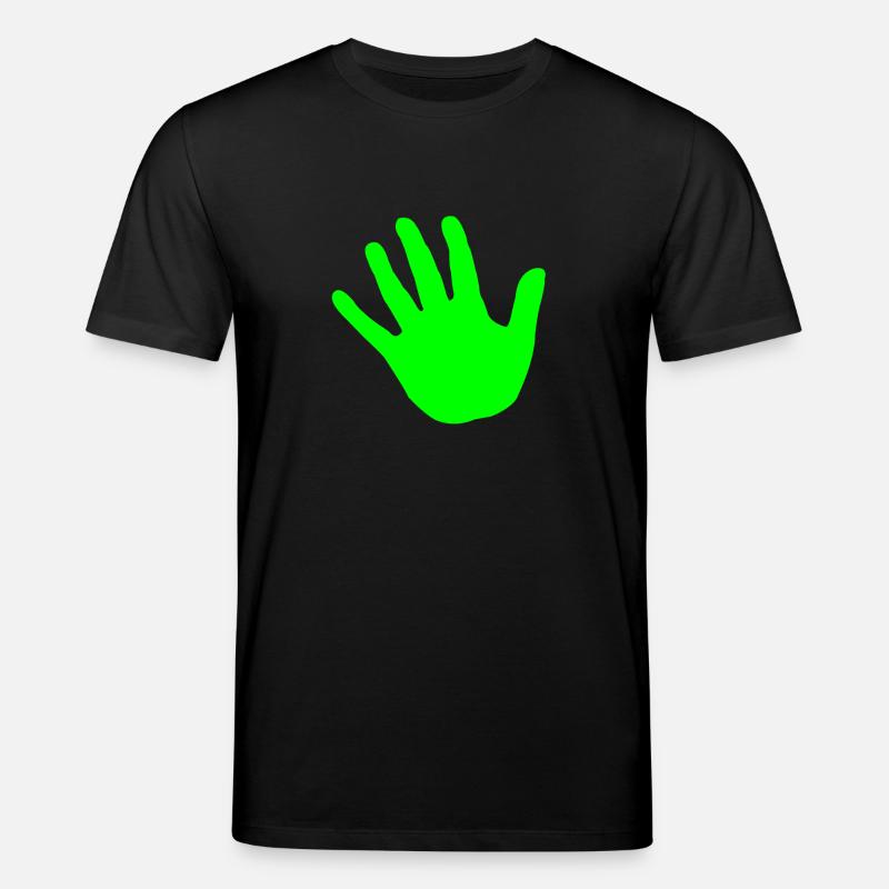 vert main - T-shirt bio CREATOR Stanley/Stella Unisexe - noir