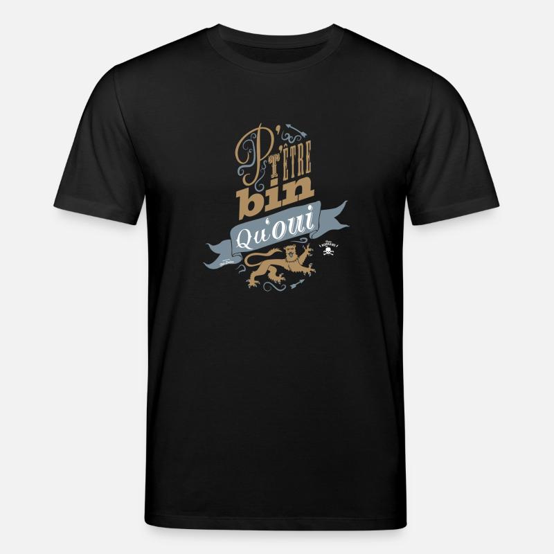 P't'être bin qu'oui - T-shirt bio CREATOR Stanley/Stella Unisexe - noir