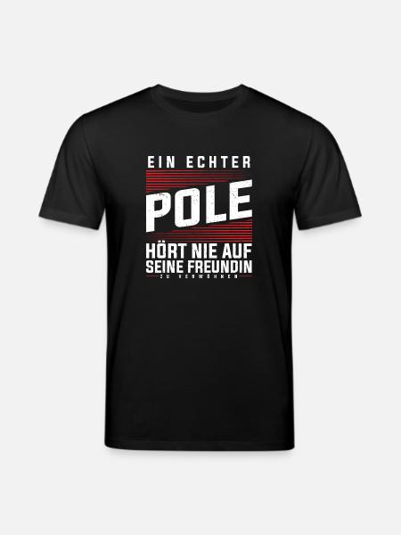 Polen - Ein Echter Pole - Stanley/Stella Unisex Bio-T-Shirt CREATOR - Schwarz
