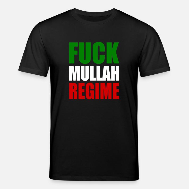 Fuck mullah regime iran - Stanley/Stella Unisex Bio-T-Shirt CREATOR  - Schwarz