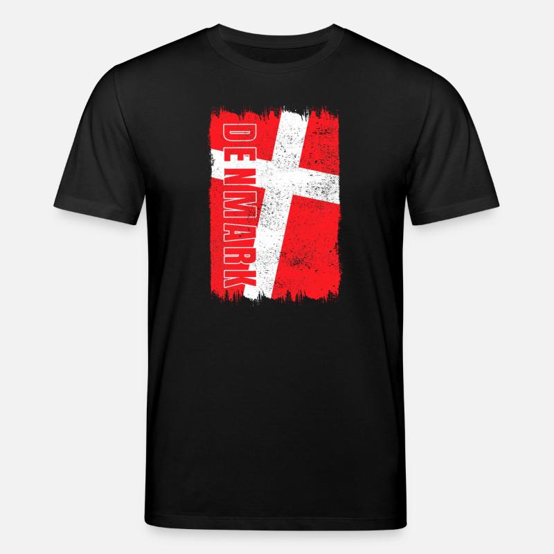 Drapeau du Danemark - T-shirt bio CREATOR Stanley/Stella Unisexe - noir