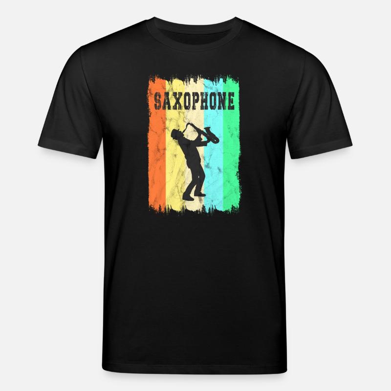 Saxophone Design - Stanley/Stella Unisex Bio-T-Shirt CREATOR  - Schwarz
