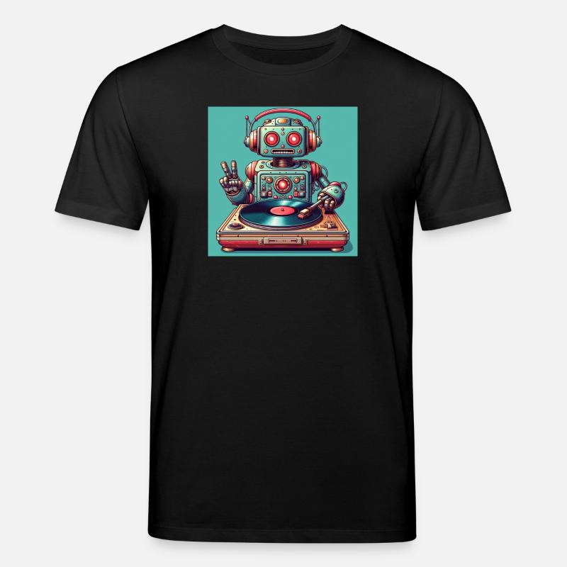 Robotic Vinyl Turntable - Stanley/Stella Unisex Bio-T-Shirt CREATOR - Schwarz