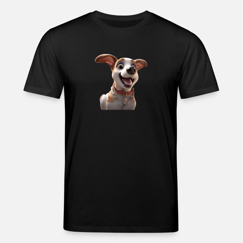 Chien heureux - T-shirt bio CREATOR Stanley/Stella Unisexe - noir