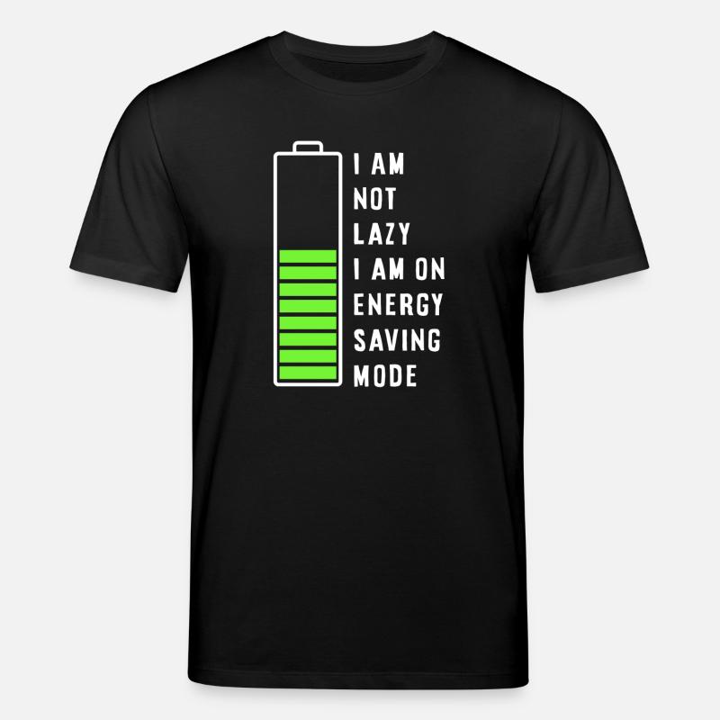 I am not lazy - Stanley/Stella Unisex Bio-T-Shirt CREATOR  - Schwarz