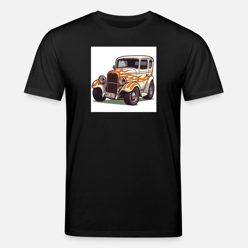 Oldtimer Hot Rod Auto - Stanley/Stella Unisex Bio-T-Shirt CREATOR  - Schwarz