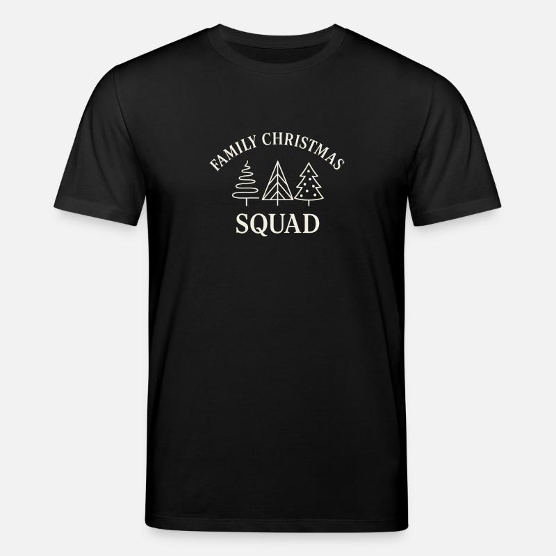 Family Christmas Tree Squad - Stanley/Stella Unisex Bio-T-Shirt CREATOR  - Schwarz