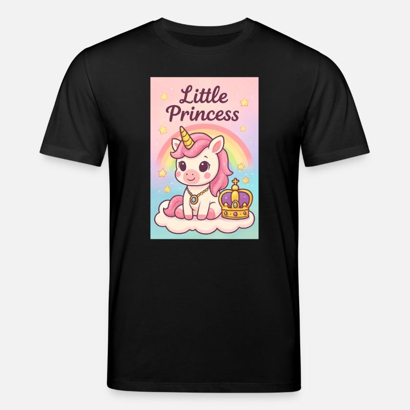 Kleine Einhorn-Prinzessin - Stanley/Stella Unisex Bio-T-Shirt CREATOR - Schwarz