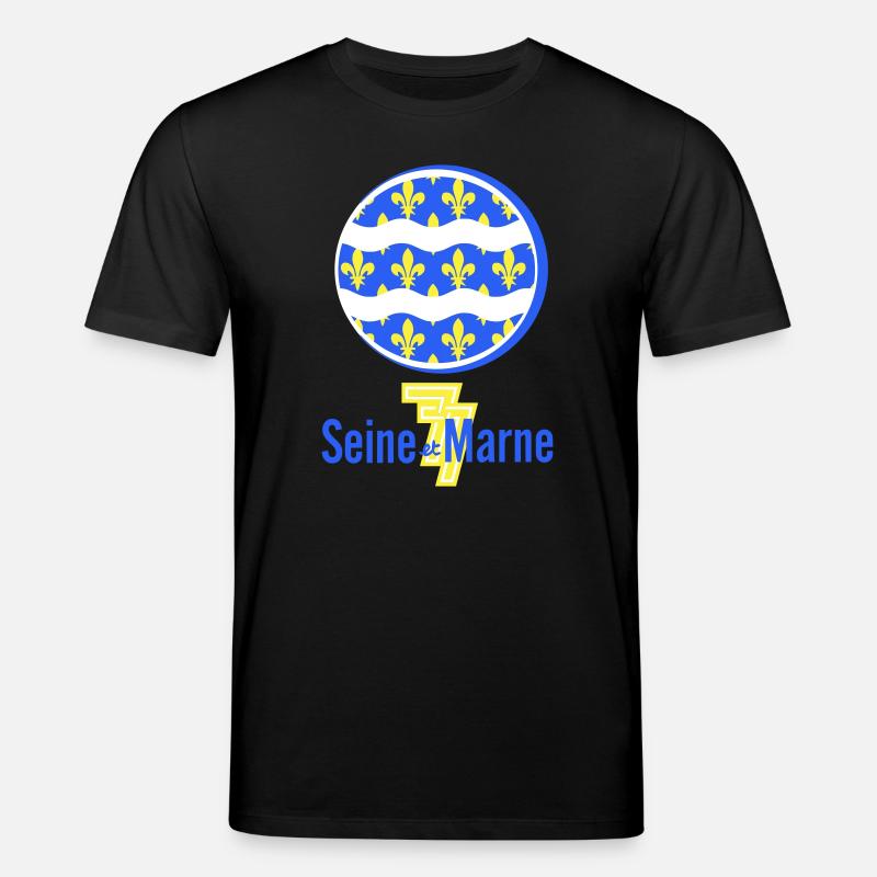 Logo Seine et Marne 77 - Stanley/Stella Unisex Bio-T-Shirt CREATOR  - Schwarz