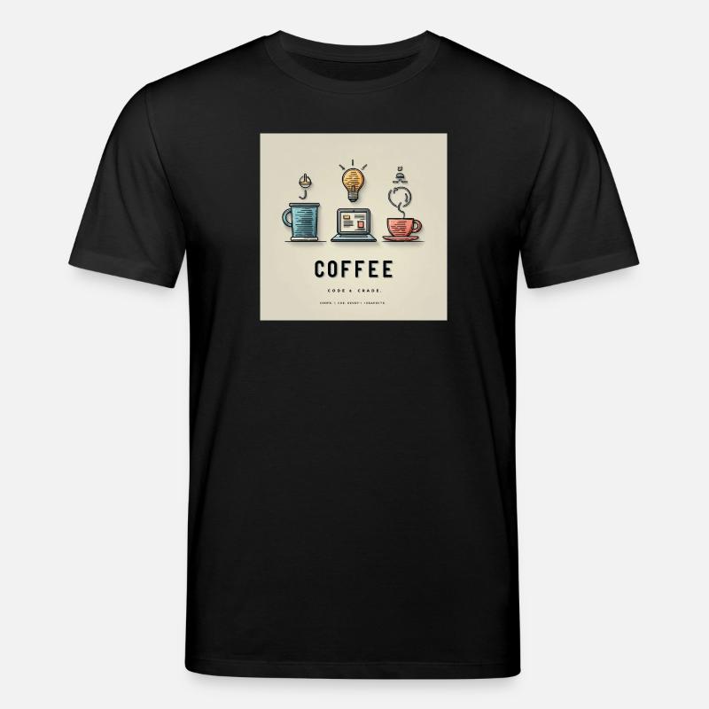 Conception du code du café - T-shirt bio CREATOR Stanley/Stella Unisexe - noir