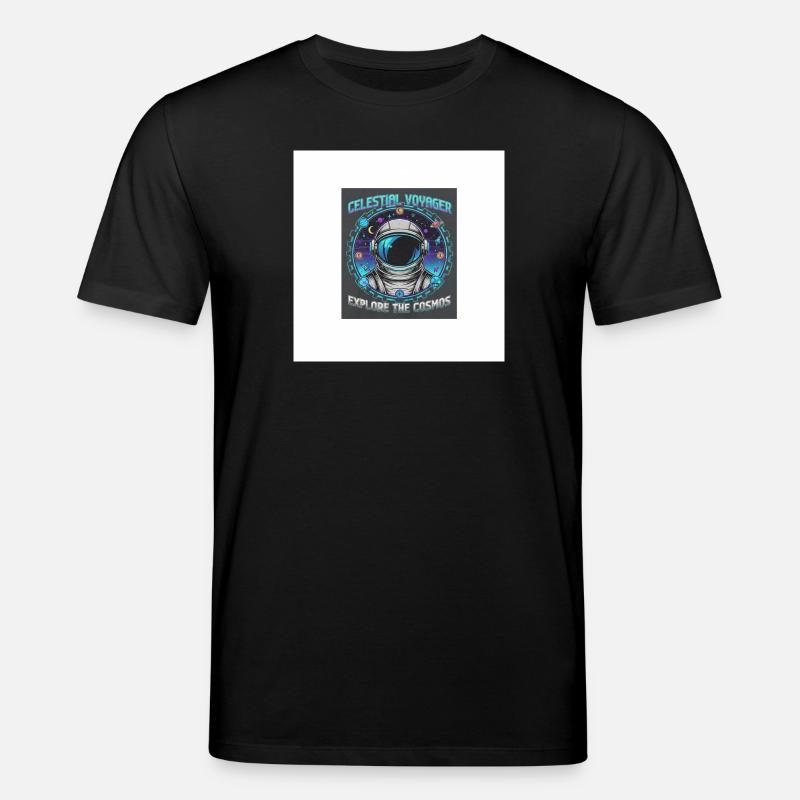 Voyageur Céleste explore le cosmos - T-shirt bio CREATOR Stanley/Stella Unisexe - noir