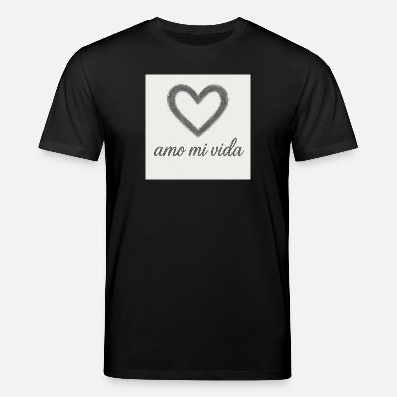 Herz und Lebensfreude - Stanley/Stella Unisex Bio-T-Shirt CREATOR  - Schwarz