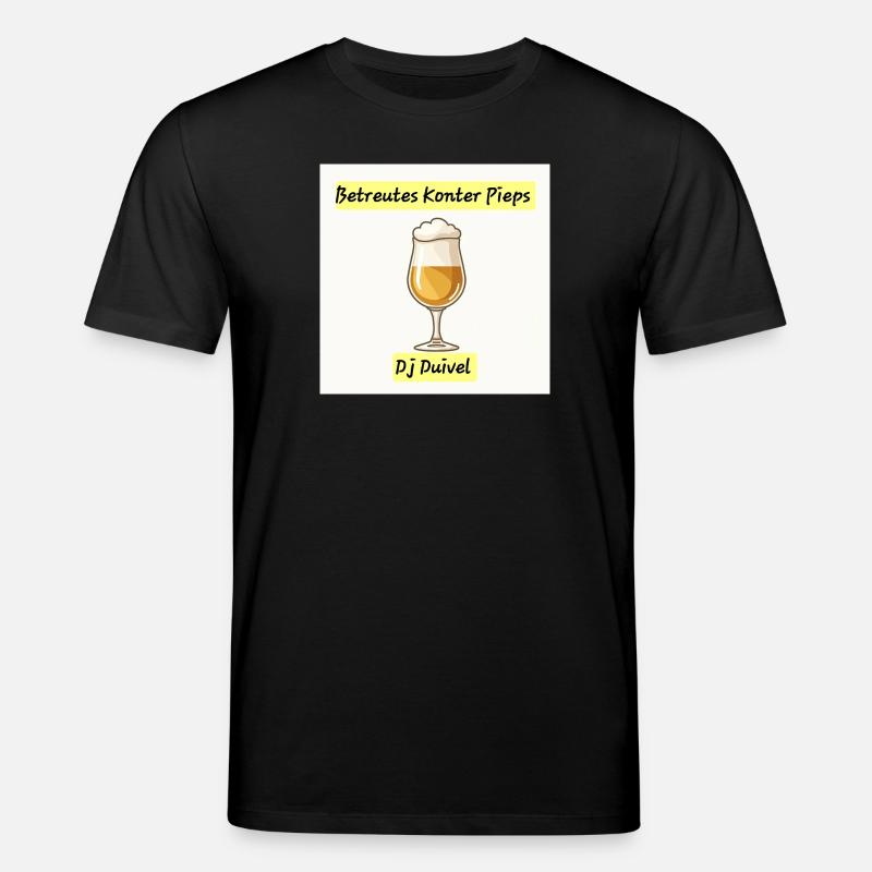 Konter Pieps trinken  - Stanley/Stella Unisex Bio-T-Shirt CREATOR  - Schwarz