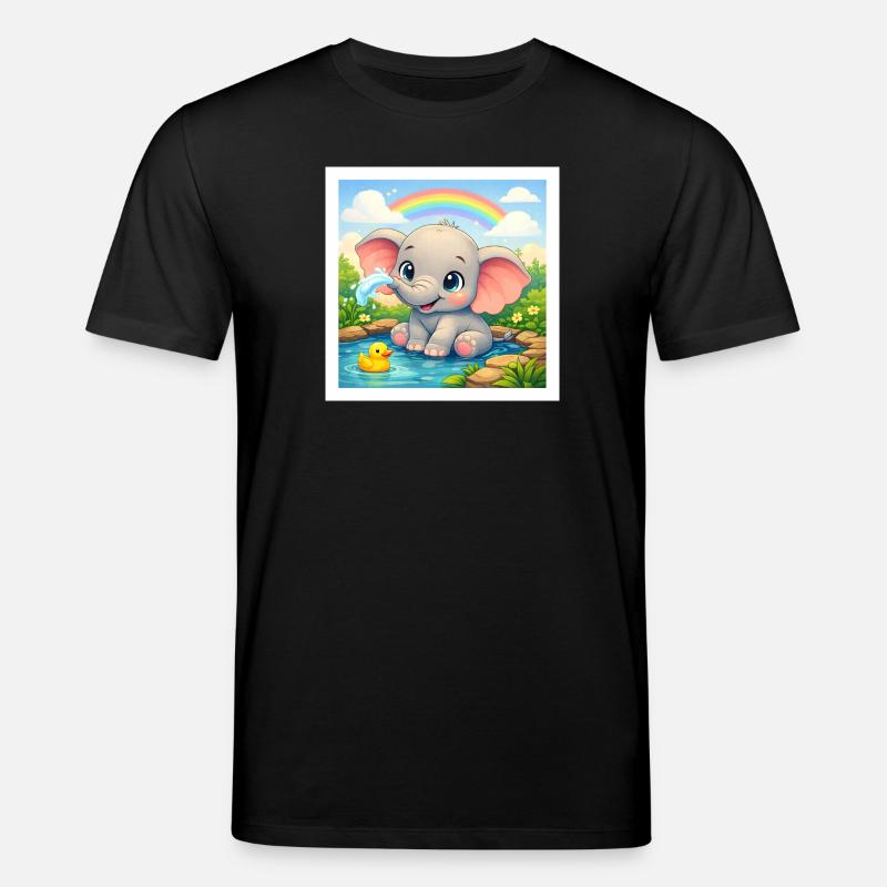 Elli l’Éléphant - T-shirt bio CREATOR Stanley/Stella Unisexe - noir