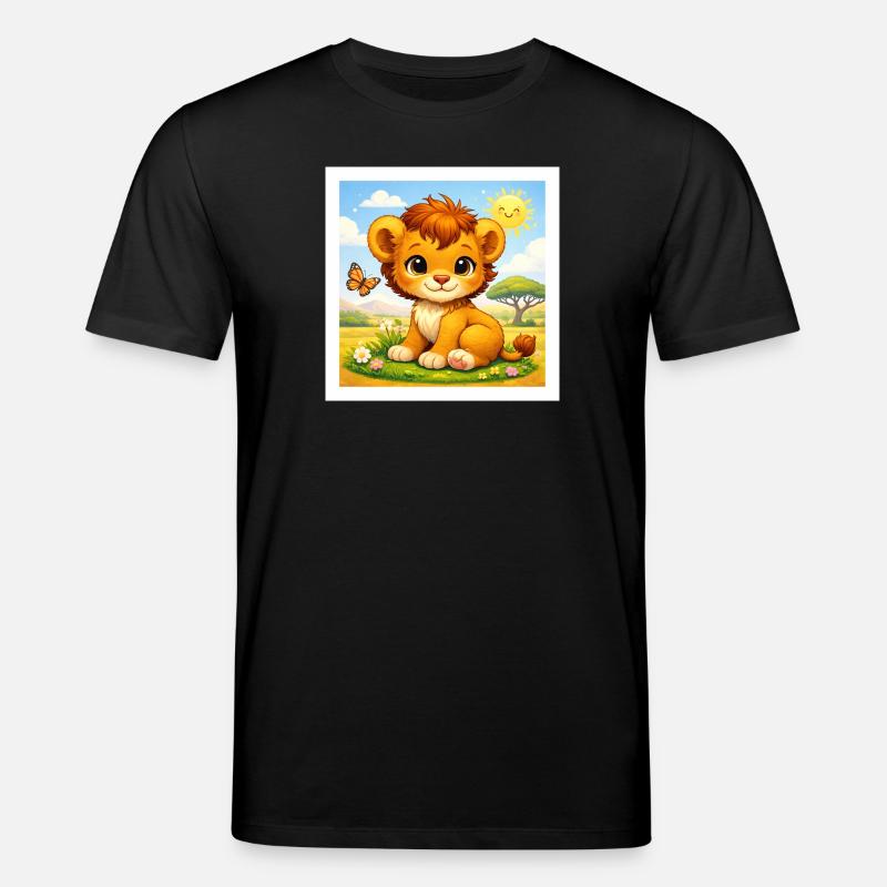 Sunny le Petit Lion - T-shirt bio CREATOR Stanley/Stella Unisexe - noir